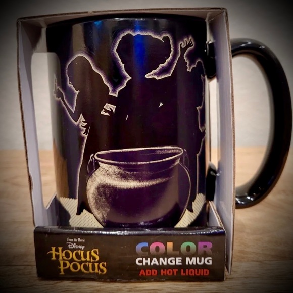 Disney Hocus Pocus Sanderson Sisters Salem Binx Black Cat Color Change Mug 15oz - Picture 4 of 6
